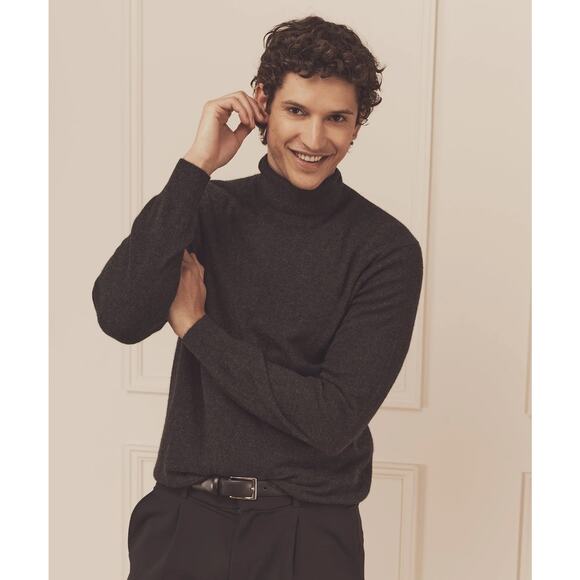 Naadam Signature Cashmere Turtleneck gray L - Picture 1 of 7